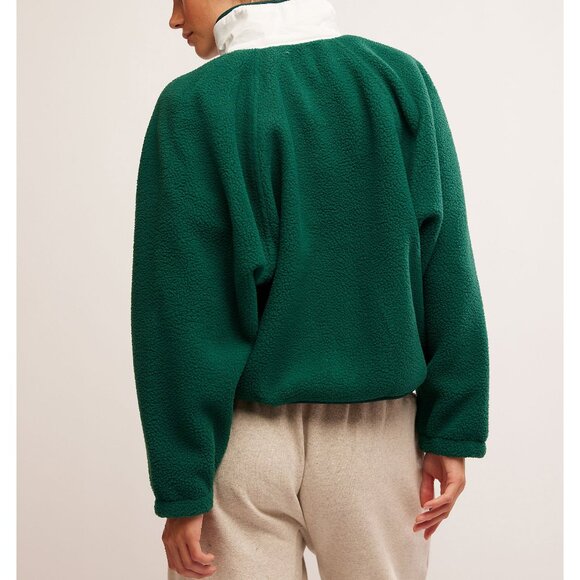 🆕 FP MOVEMENT Hit The Slopes Colorblock Fleece Jacket / Evergreen Combo - Picture 7 of 9